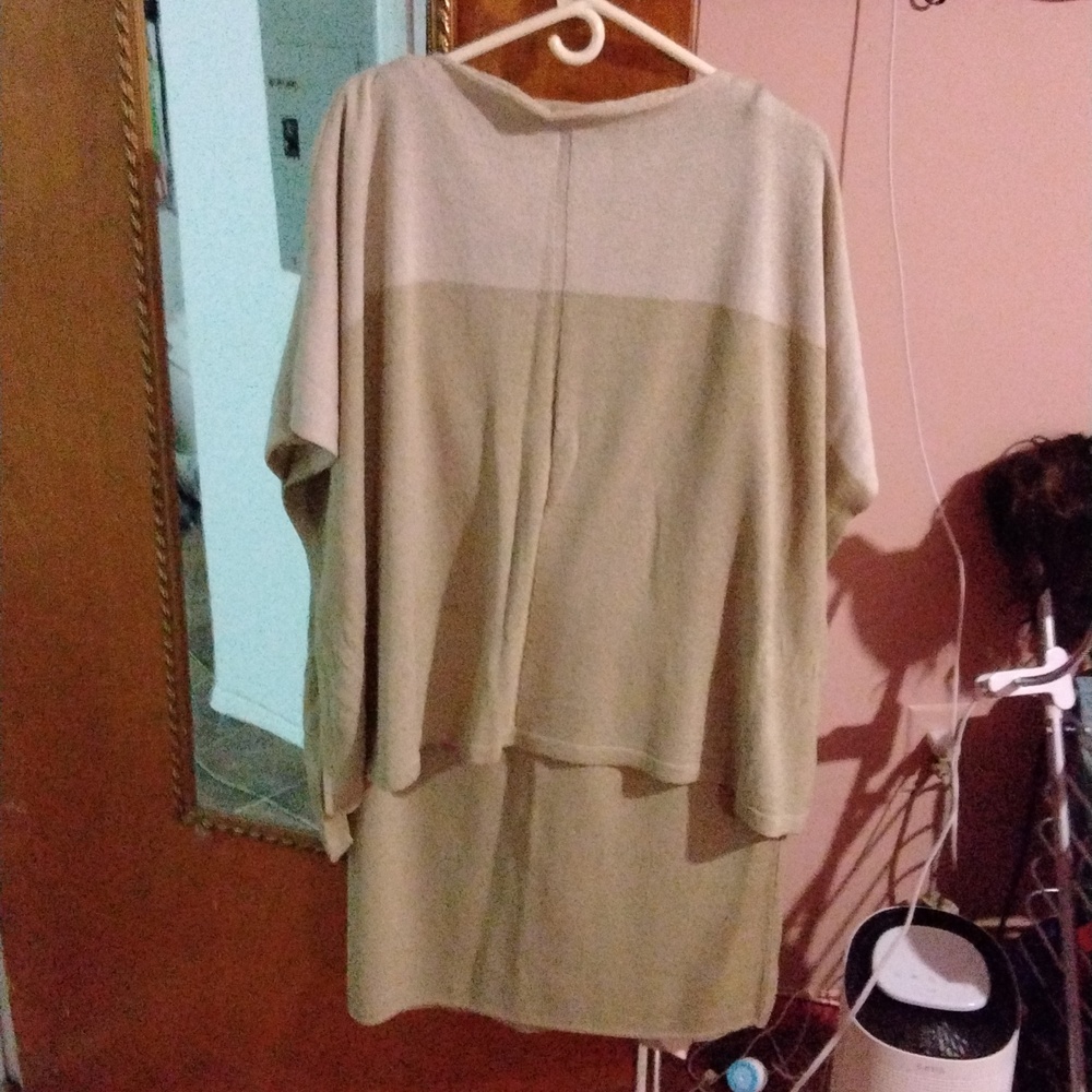Diva Tan Pencil Skirt